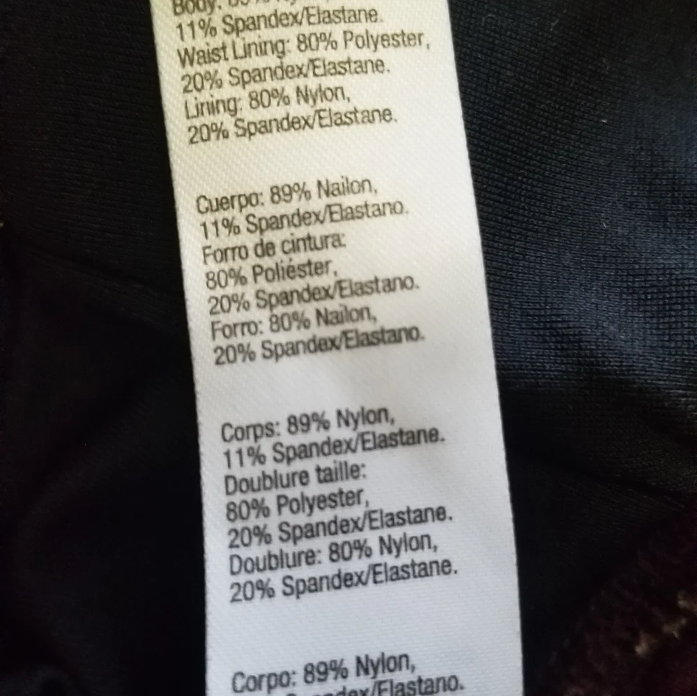 Spanx Micro Rib Knit Control Top Skimmer Leggings Size L - Picture 14 of 14